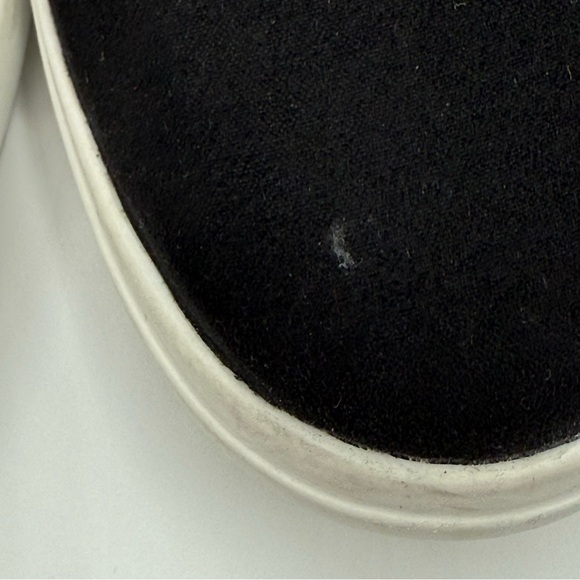 Giani Bernini Xenaa Black Slip-on Wedge Sneakers Suede & Leather Platform SZ 7.5 - Picture 14 of 15